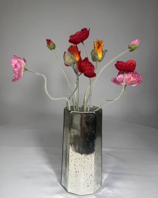 The Poppy real-touch silk poppy arrangement, simple handful of stems made to order in NYC.